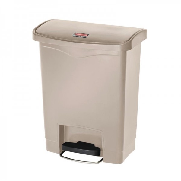 Rubbermaid Slim Jim Front Step Pedaleimer beige 30L