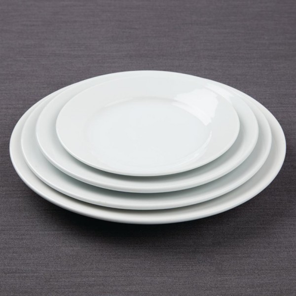 Athena Hotelware runde Teller mit breitem Rand 16,5(Ø)cm