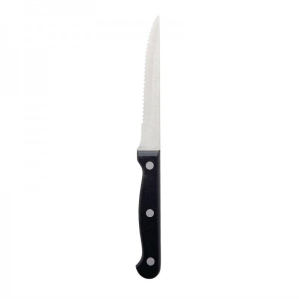 Olympia Steakmesser mit schwarzem Griff 21,5cm