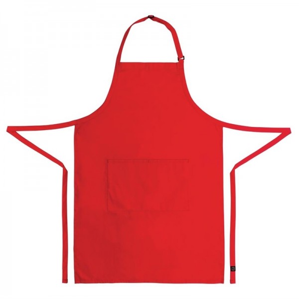 Chef Works verstellbare Latzschürze rot