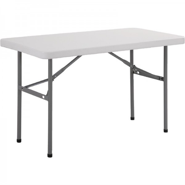 Bolero rechteckiger Klapptisch weiß 122cm