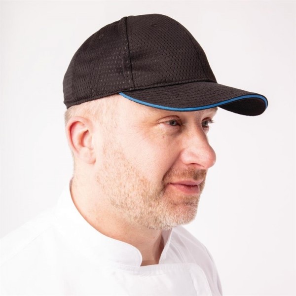 Chef Works Cool Vent Baseballcap schwarz-blau