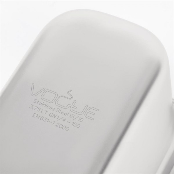 Vogue Strapazierfähiger GN-Behälter 1/4 Edelstahl 150mm